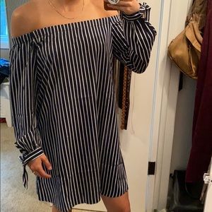 Strapless Stripped Dress